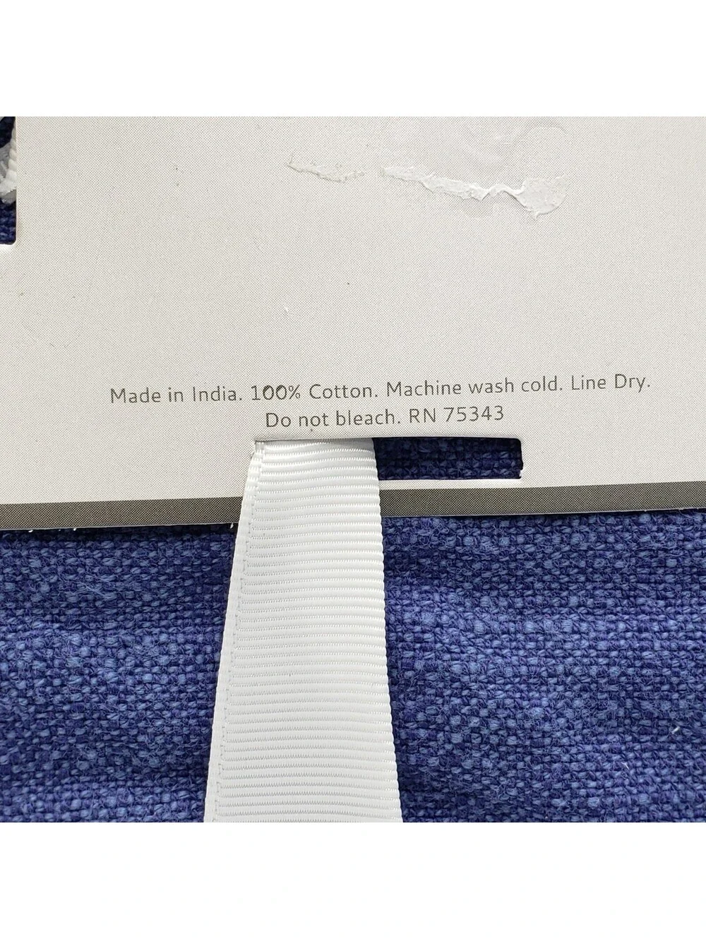 New Denim Blue Cotton Napkins Set of 4 Storehouse Table Linens 18x18